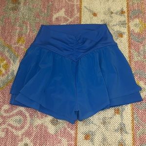 Aerie shorts blue crossover flowy short